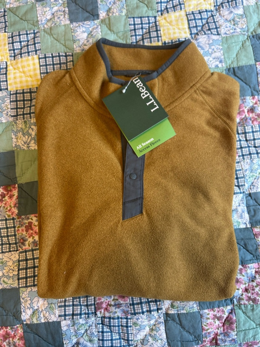 L.L. Bean Warm Gold Fleece Pullover